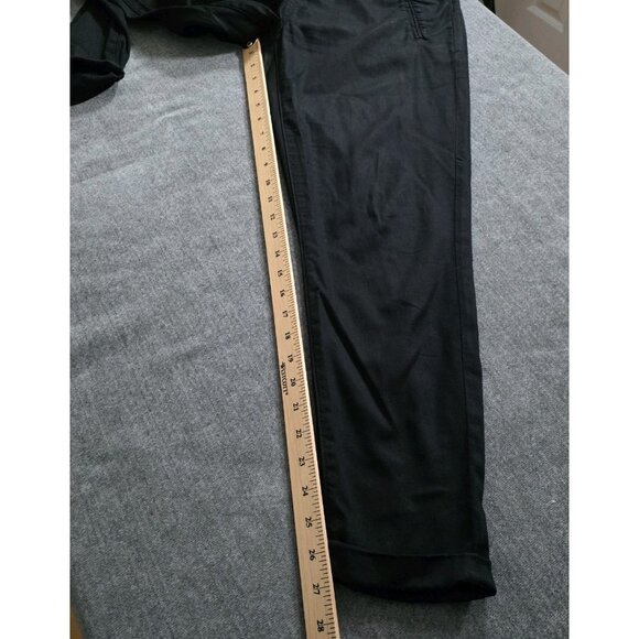 7 For All Mankind Pants Womens 28 Black Jogger Pullon Pockets Punk Grunge Goth - Picture 7 of 16